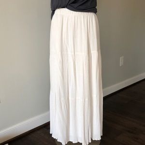 CJLA Madison Cream Lined Maxi Skirt M